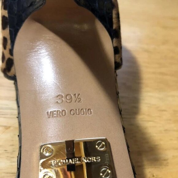 *Womens Michael Kors Tan Black Pony Hair Pointy Heels 39.5 US/9.5 - Picture 10 of 10